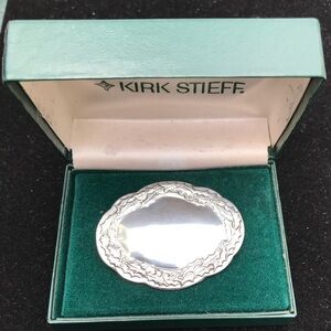 Lenox Pewter Holiday Brooch-Kirk Stieff